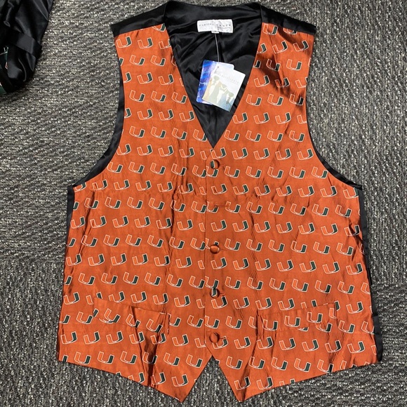 Miami Hurricanes Varsity Vests Suit Vest - Picture 2 of 5